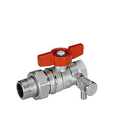 Кран шаровой Giacomini R259DS Ду 25 Ру42 1"Fx 1"M латунны...